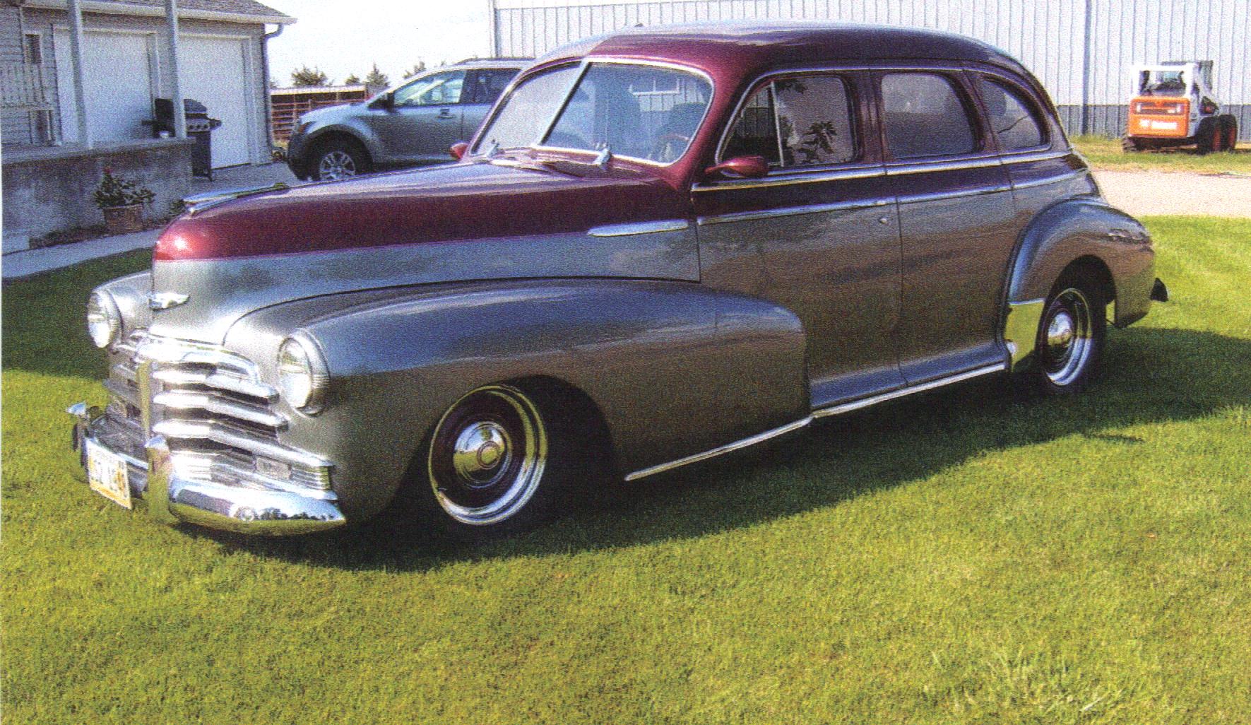 Advance Parts Custom Car Cover – 1946-1948 Chevy Fleetmaster 4-Door – Waterproof, UV Resistant – Gray